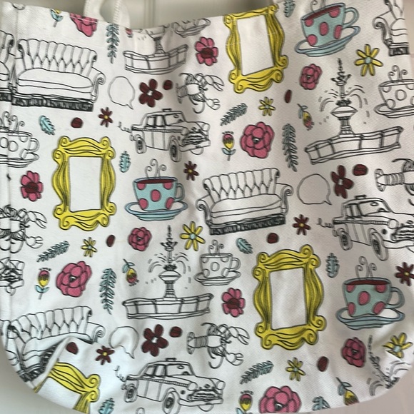NWT Friends Theme Canvas Tote - Picture 1 of 8